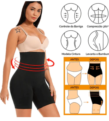 Cinta Modeladora Redutora de Medidas Slim Shaper®-Reduza até 3 Medidas em Segundos + Leve 2 por R$ 88,67